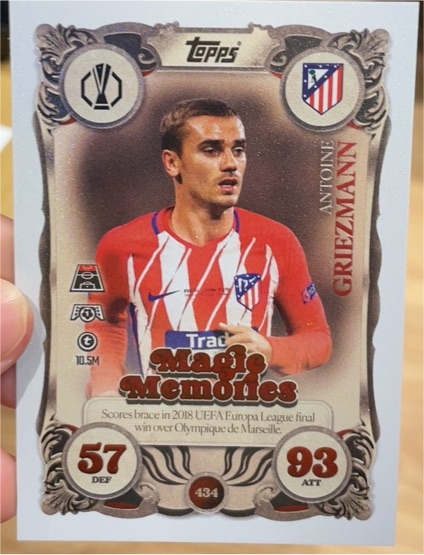 2025 Topps Champions League #434 Antoine Griezmann Magic Memories — front
