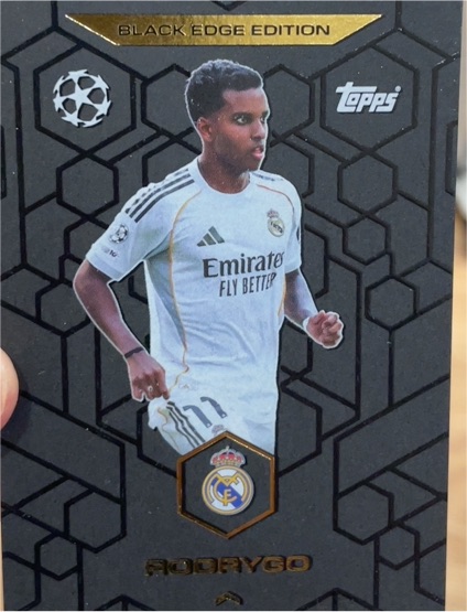 2023-24 Topps Match Attax Black Edge Edition #BE4 Rodrygo — front