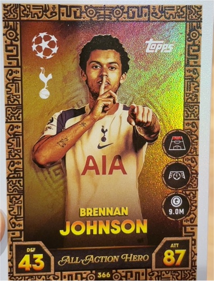 2025 Topps UEFA Champions League #366 Brennan Johnson — front