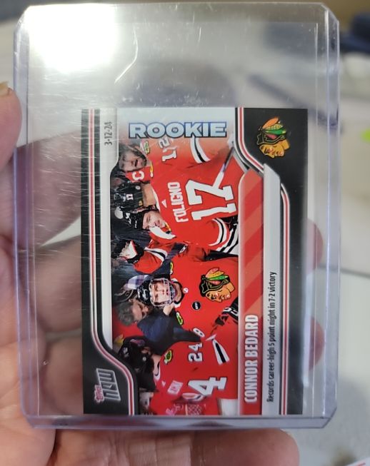2023-24 Topps Now NHL Stickers #144 Connor Bedard — front