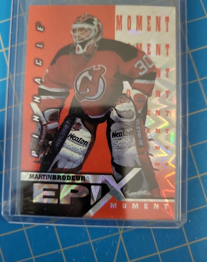 1997-98 Pinnacle Epix Moment Orange #E8 Martin Brodeur — front