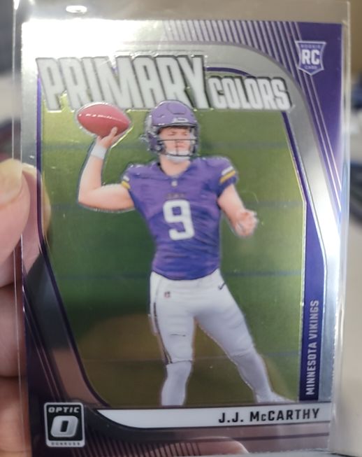 2024 Panini Donruss Optic #20 J.J. McCarthy Primary Colors Rookie — front