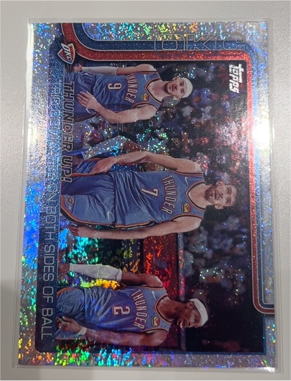 2025-26 Topps #288 Shai Gilgeous-Alexander, Chet Holmgren, Josh Giddey — front