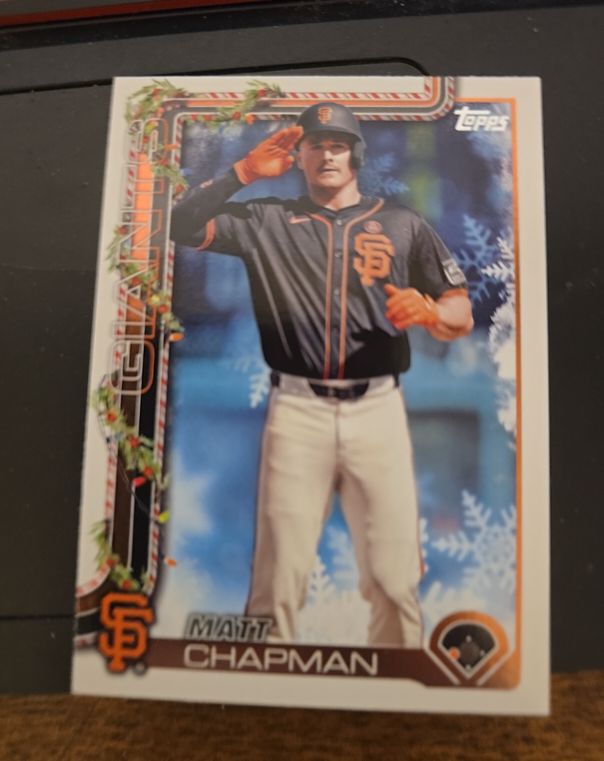 2025 Topps Holiday #H177 Matt Chapman — front