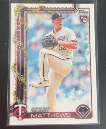 2025 Topps Holiday #H68 Zebby Matthews — front