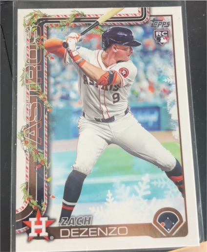 2025 Topps Holiday #H162 Zach Dezenzo — front