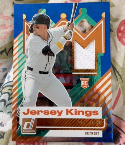 2025 Donruss Jersey Kings #JK-JJ Jace Jung — front