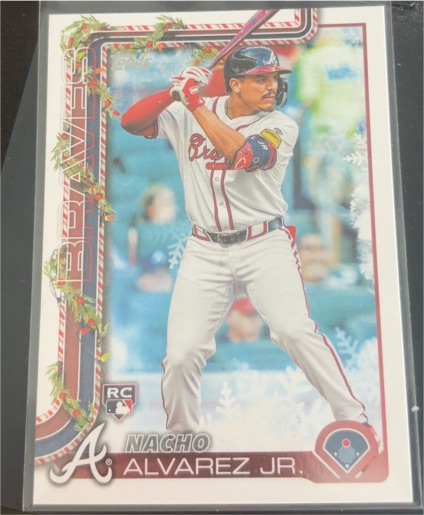 2025 Topps Holiday #H183 Nacho Alvarez Jr. — front