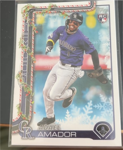 2025 Topps Holiday #H42 Adael Amador — front