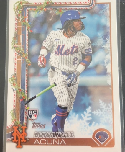 2025 Topps Holiday #H113 Luisangel Acuna — front