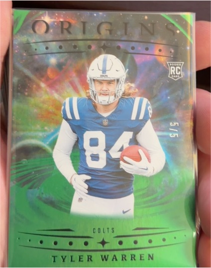 2025 Panini Origins #135 Tyler Warren — front