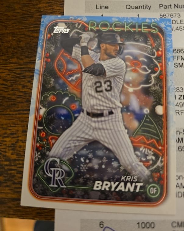 2024 Topps Holiday #H95 Kris Bryant — front