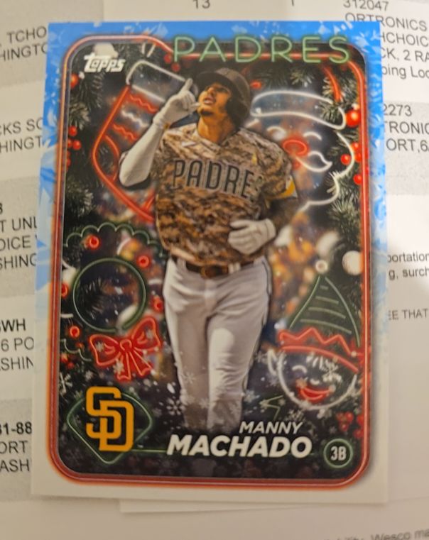 2024 Topps Holiday #H98 Manny Machado — front