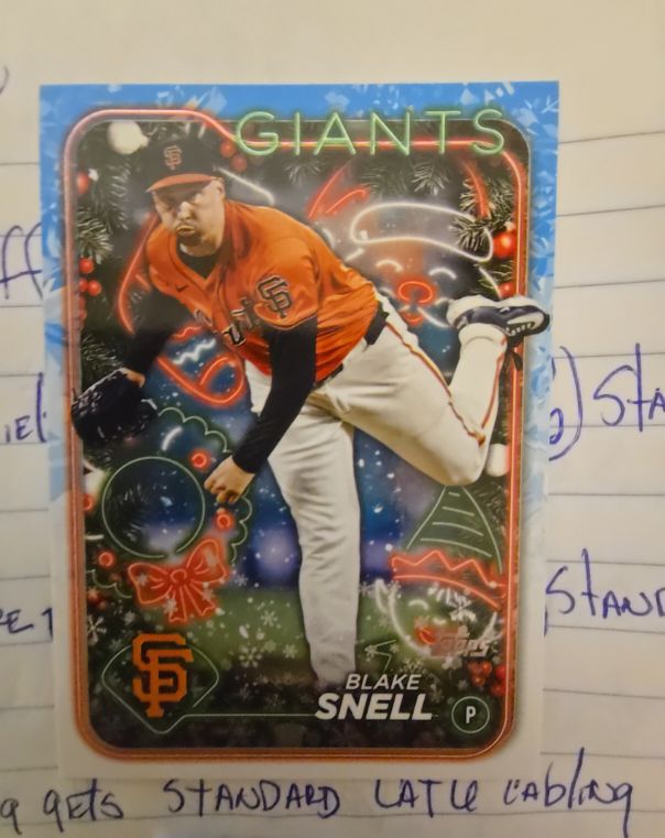 2024 Topps Holiday #H21 Blake Snell — front