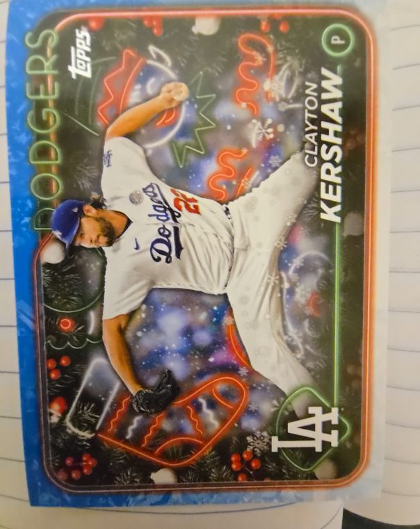 2024 Topps Holiday #H92 Clayton Kershaw — front
