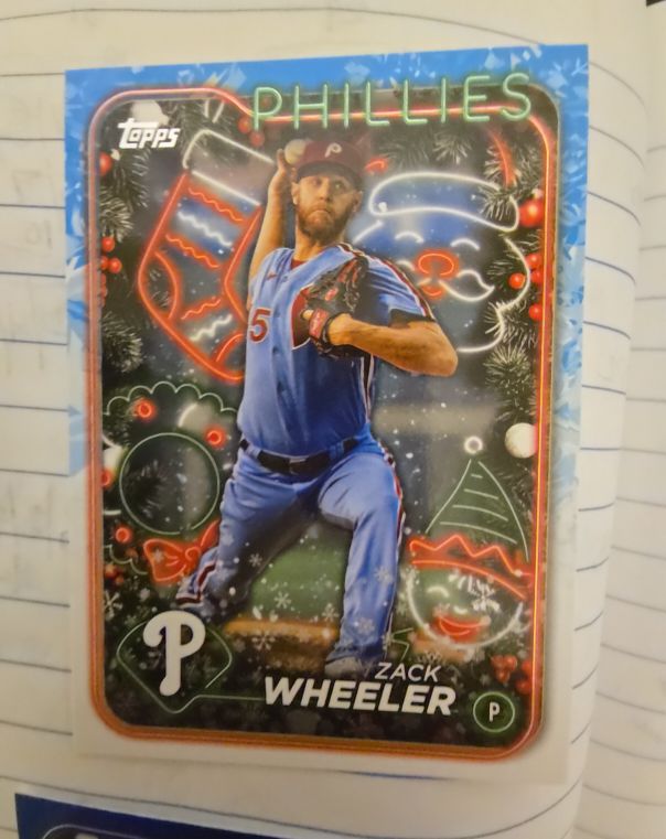 2024 Topps Holiday #H6 Zack Wheeler — front