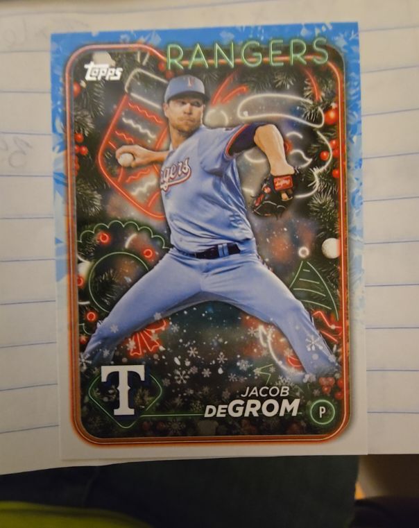 2024 Topps Holiday #H177 Jacob deGrom — front