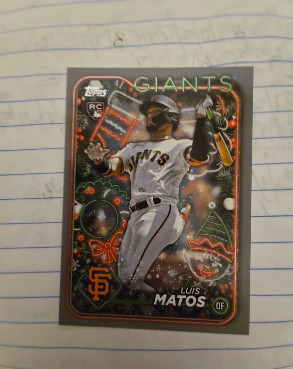 2024 Topps Holiday #H70 Luis Matos — front