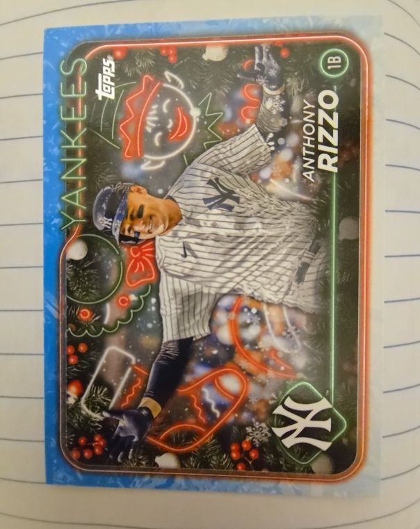 2024 Topps Holiday #H28 Anthony Rizzo — front