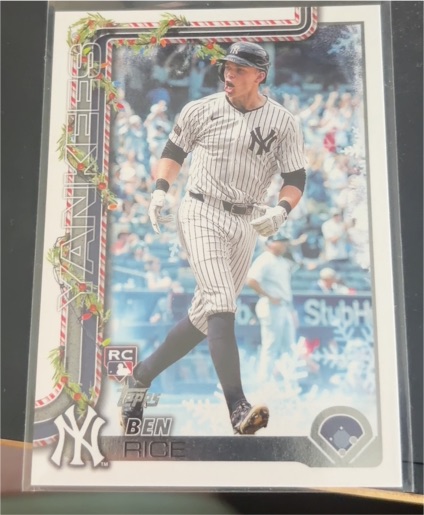 2025 Topps Holiday #H8 Ben Rice — front