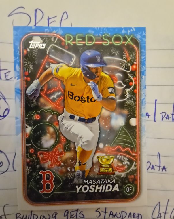 2024 Topps Holiday #H60 Masataka Yoshida — front