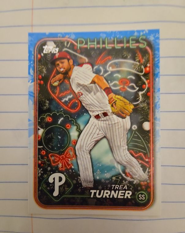 2024 Topps Holiday #H43 Trea Turner — front