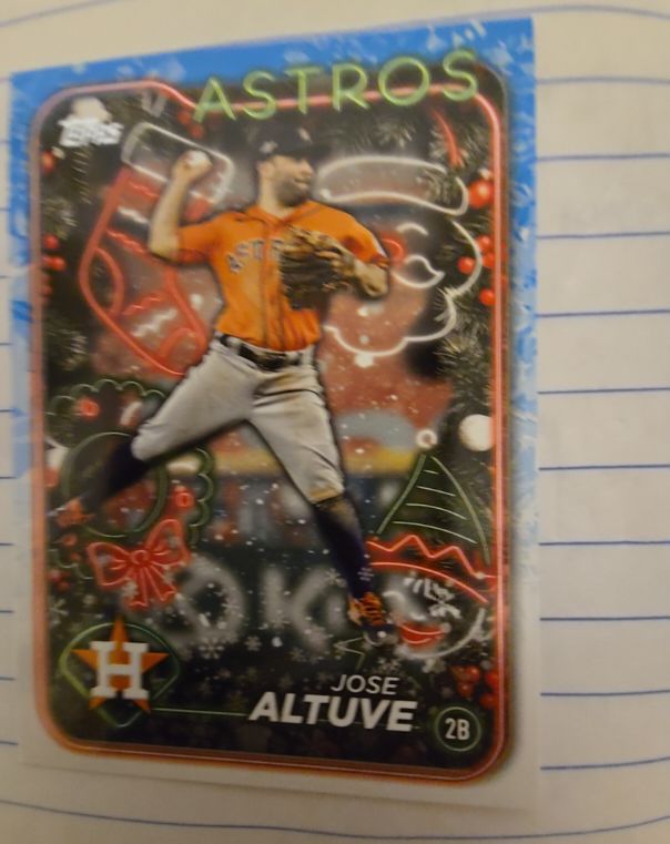 2024 Topps Holiday #H8 Jose Altuve — front