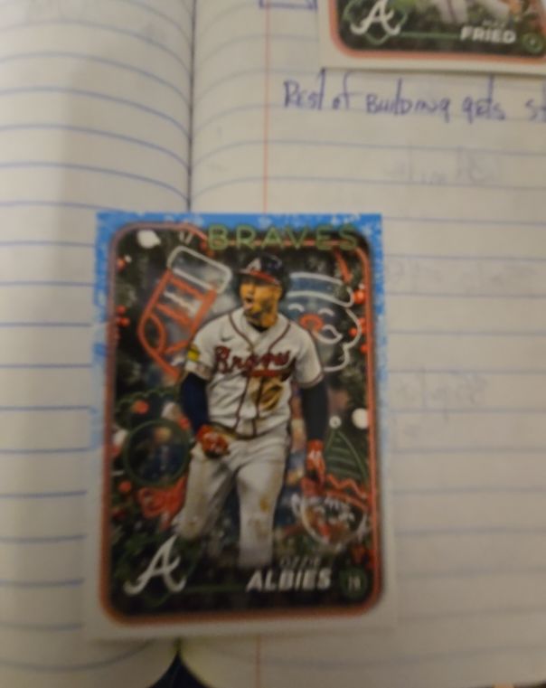2024 Topps Holiday #H108 Ozzie Albies — front