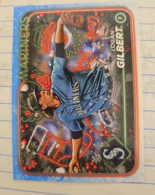 2024 Topps Holiday #H156 Logan Gilbert — front