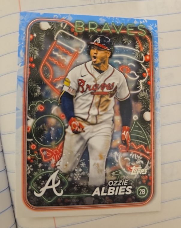 2024 Topps Holiday #H108 Ozzie Albies — front