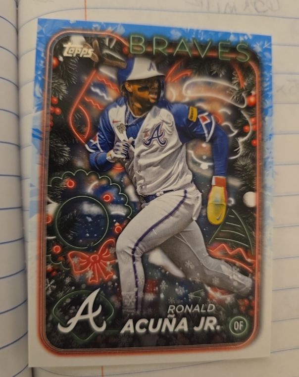2024 Topps Holiday #H100 Ronald Acuna Jr. — front