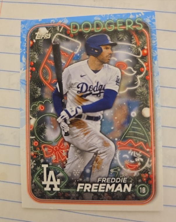 2024 Topps Holiday #H56 Freddie Freeman — front