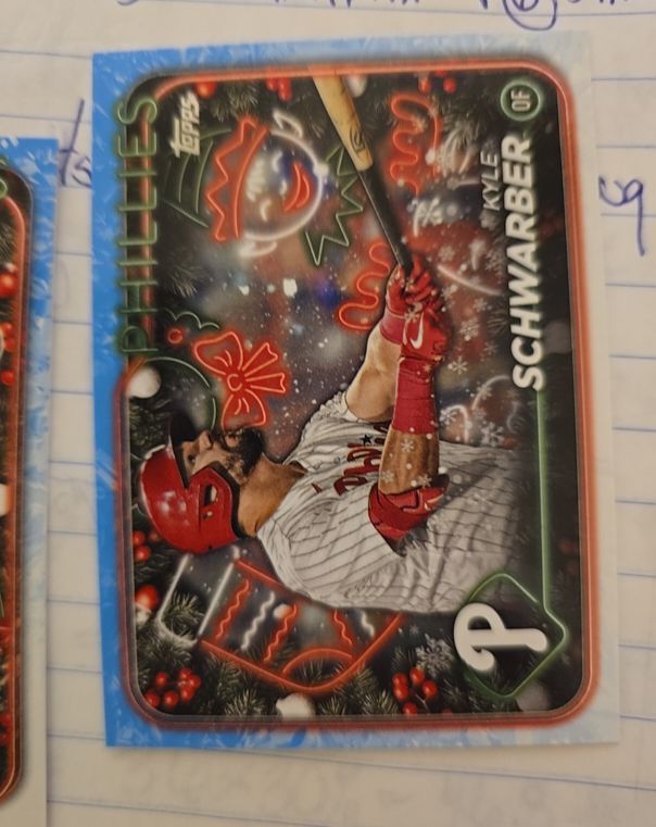 2024 Topps Holiday #H65 Kyle Schwarber — front
