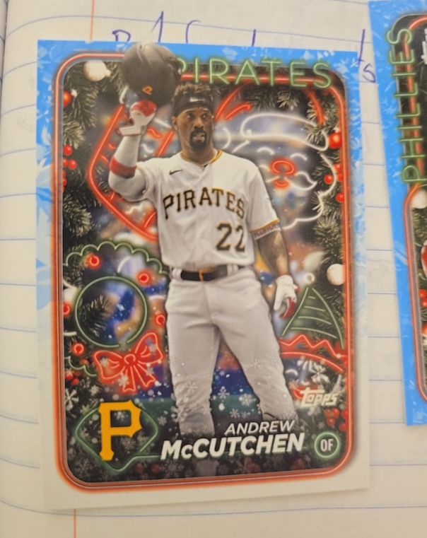 2024 Topps Holiday #H176 Andrew McCutchen — front