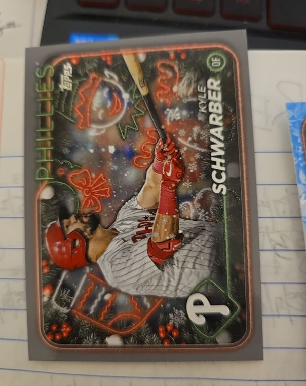 2024 Topps Holiday #H65 Kyle Schwarber — front