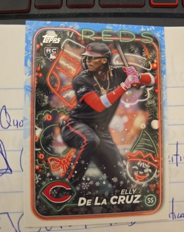 2024 Topps Holiday #H102 Elly De La Cruz — front