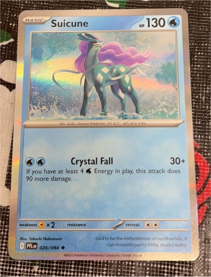 2025 Pokémon ME02 Phantasmal Flames #026 Suicune — front