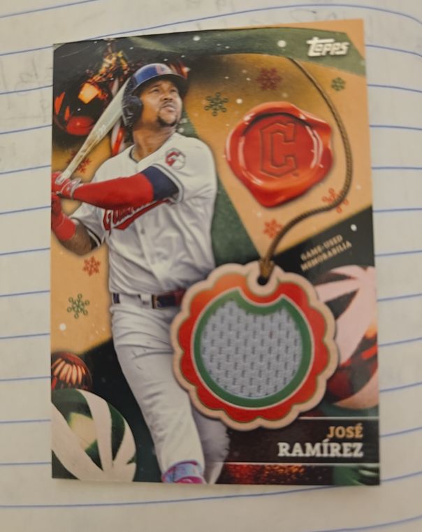 2024 Topps Holiday Relics #RC-JRA José Ramírez — front