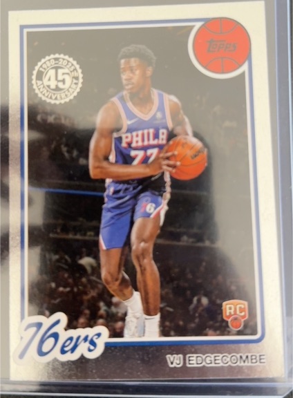 2025-26 Topps 1980-81 45th Anniversary #80BK-96 VJ Edgecombe — front