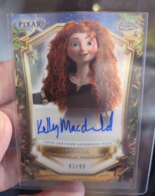 2025 Topps Chrome Disney Enchantments #92 Merida Kelly Macdonald Autograph — front