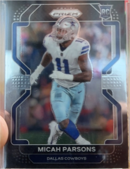 2021 Panini Chronicles Prizm Black #PB-19 Micah Parsons — front