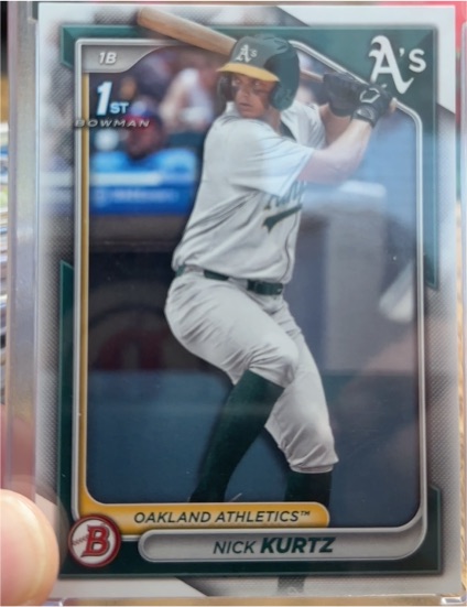 2024 Bowman Draft #BD-56 Nick Kurtz — front