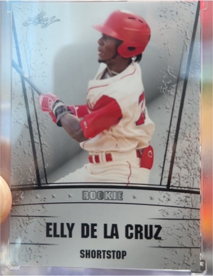 2023 Leaf Draft Silver Rookie #RS-01 Elly De La Cruz — front