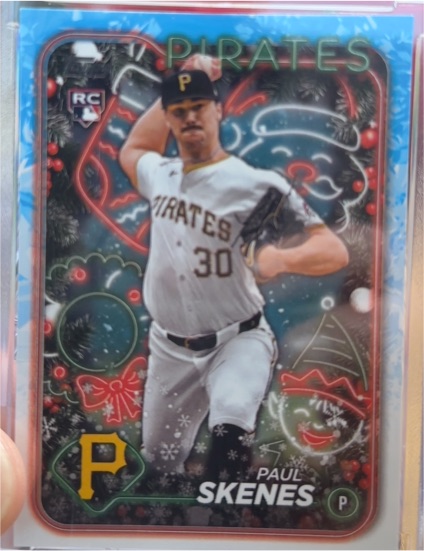 2024 Topps Holiday #H165 Paul Skenes — front