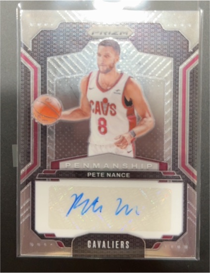 2024-25 Panini Prizm Penmanship #PNM-PNC Pete Nance — front