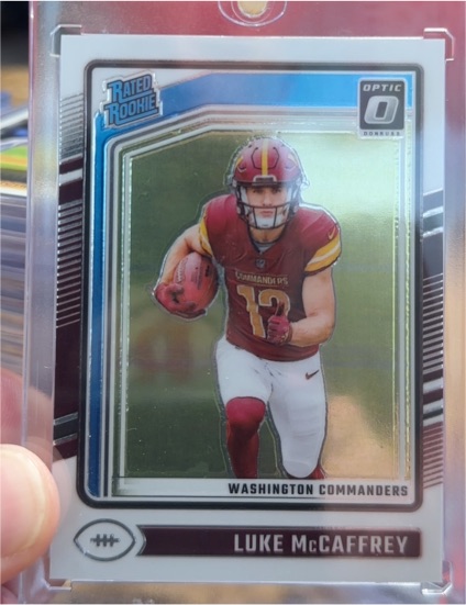 2024 Donruss Optic Rated Rookie Luke McCaffrey — front