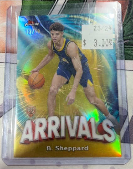 2023-24 Topps Finest Arrivals #A-26 Ben Sheppard — front