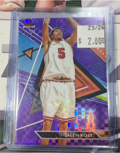 2023-24 Topps Finest #127 Jalen Rose — front