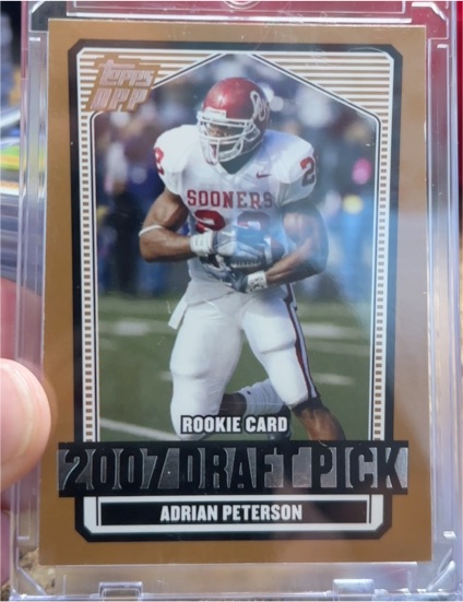 2007 Topps Draft Picks and Prospects #135 Adrian Peterson — front