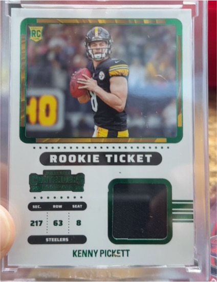 2022 Panini Contenders Rookie Ticket #RTS-KPI Kenny Pickett — front